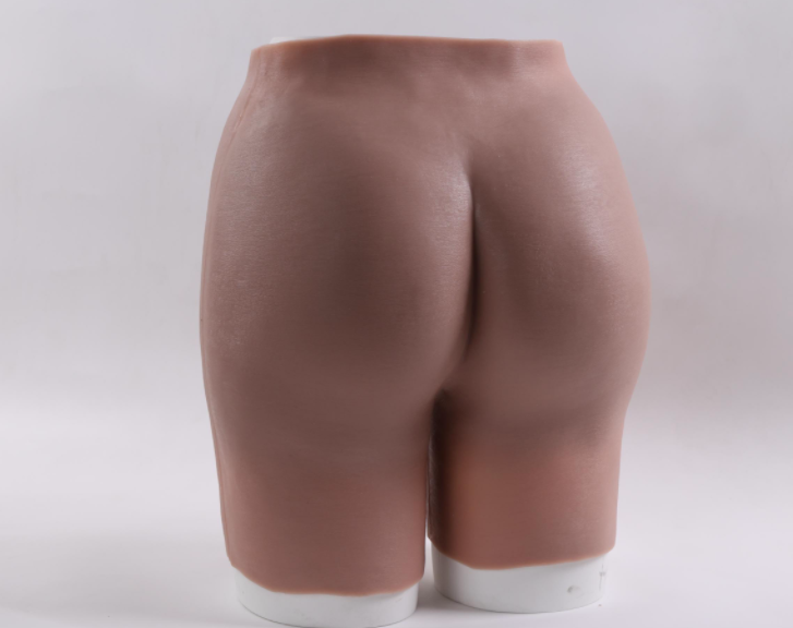 Brieney open-crotch shorts fake buttocks, hip enlargement artifact