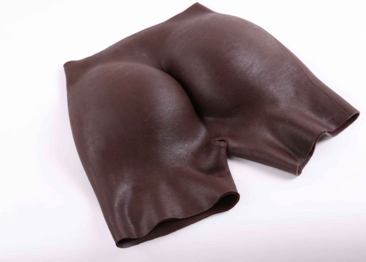 Brieney open-crotch shorts fake buttocks, hip enlargement artifact