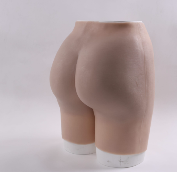 Brieney open-crotch shorts fake buttocks, hip enlargement artifact