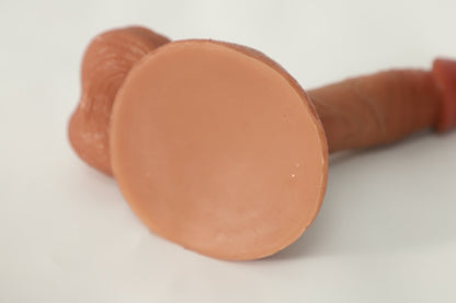 Soft silicone dildo